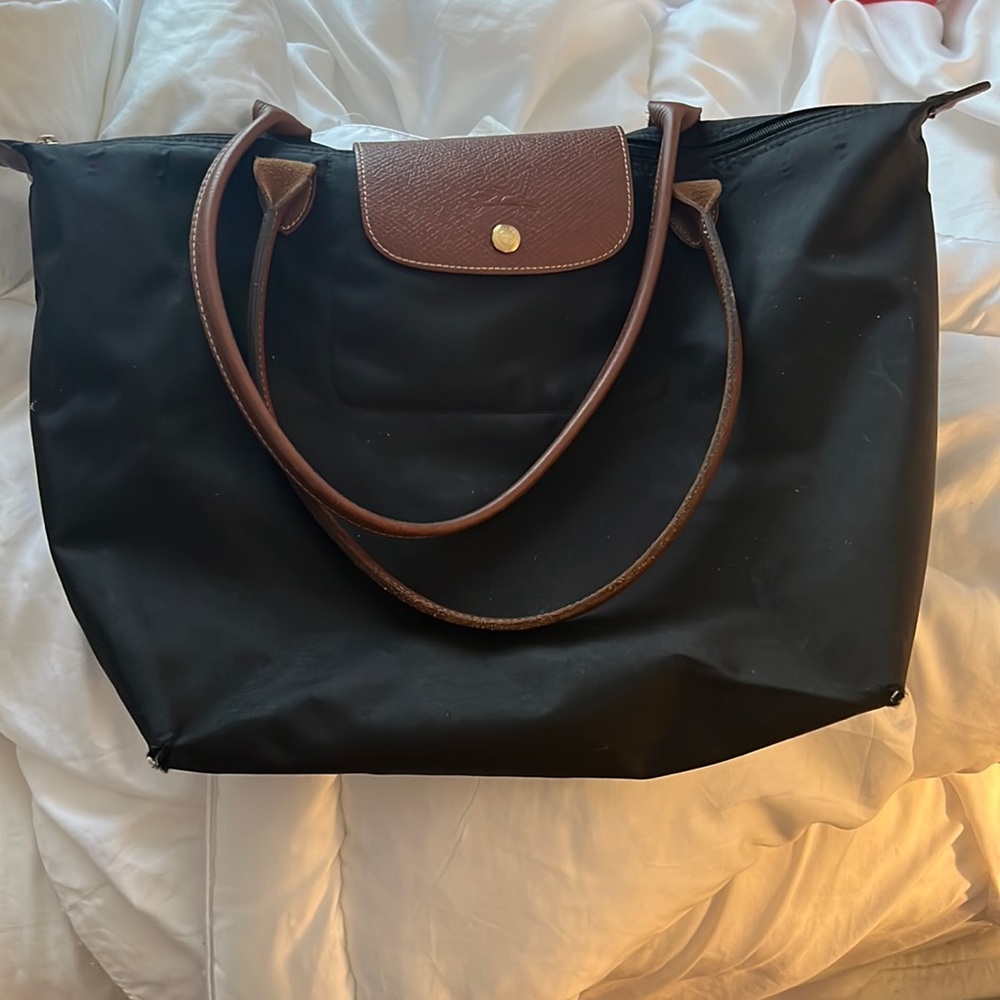 Longchamp medium black bag